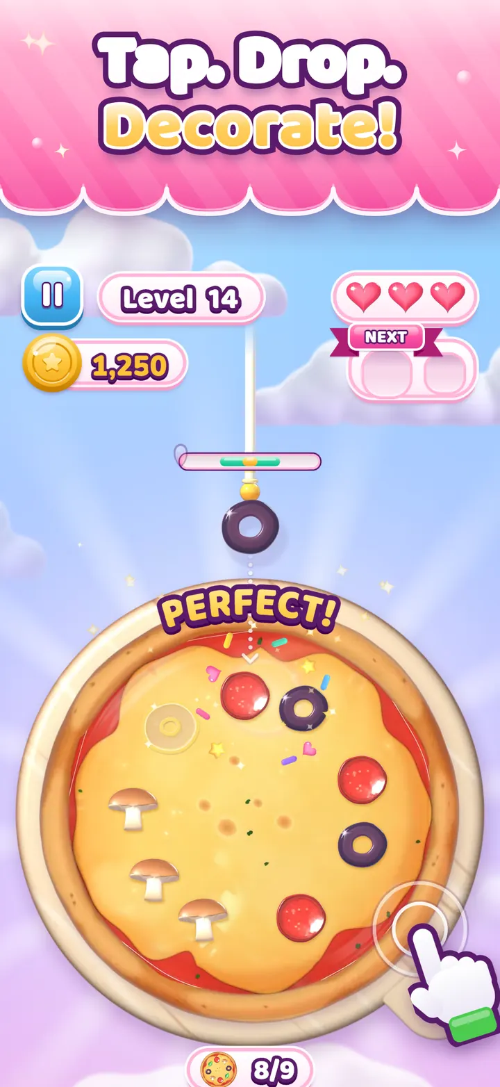 Topping Twirl screenshot: Tap. Drop. Decorate!