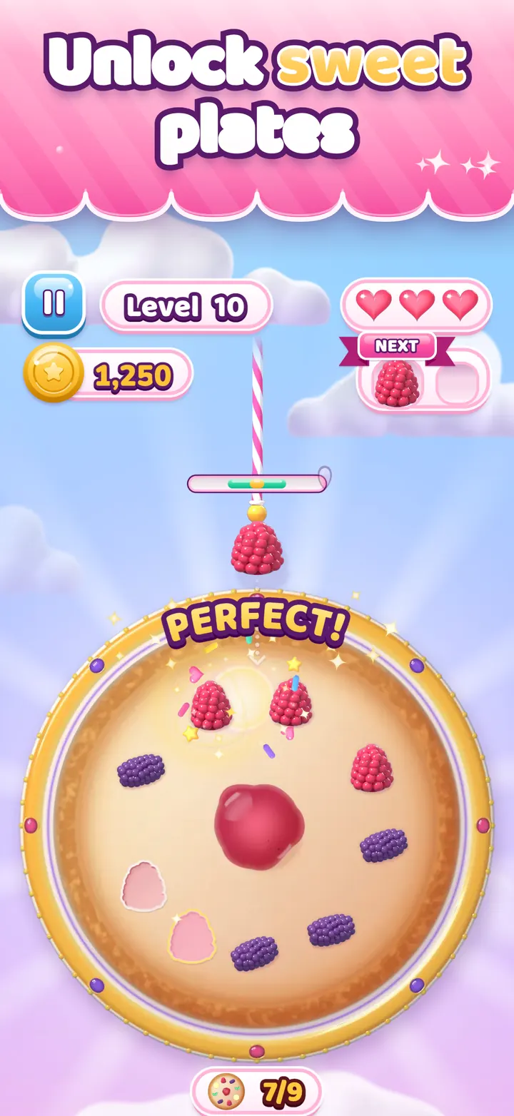 Topping Twirl screenshot: Unlock sweet plates