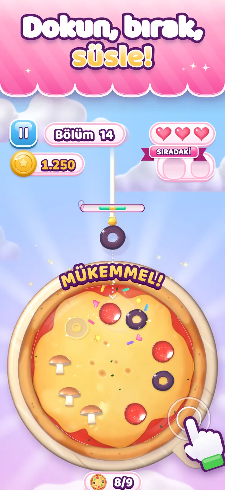 Topping Twirl ekran görüntüsü: Dokun, bırak, süsle!