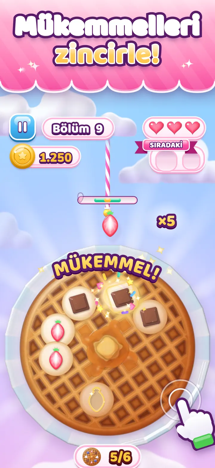 Topping Twirl ekran görüntüsü: Mükemmelleri zincirle!